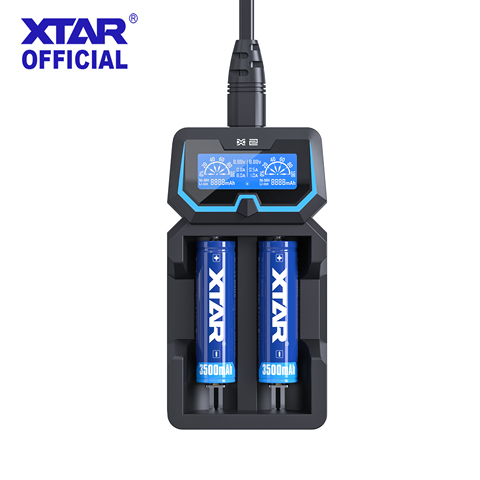 XTAR Extende X2 Fast Charger For 1.2V NI-HM NI-CD 3.6V 14500-26650 18650 Batteries Protected 21700 Batteies Battery Charger 2022 ► Photo 1/6