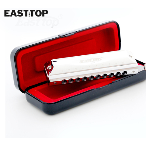 Easttop T10-40 10 hole 40 tone new design musical instrument fashional chromatic harmonica ► Photo 1/6