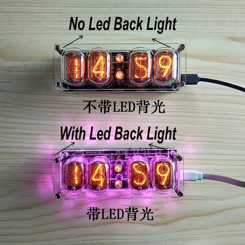 Nixie CLock Diy In12 In-12 Nixie Tube Pcba Kit Digital Clock Beautiful Gift,with or without tubes choosable ► Photo 1/5