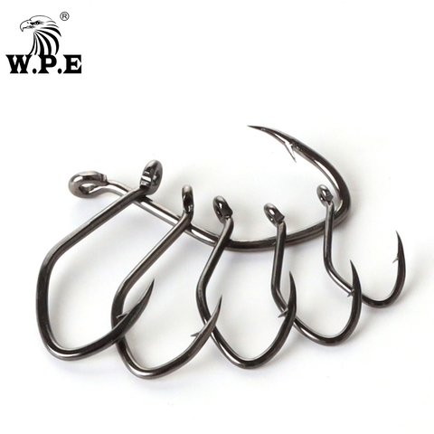 W.P.E Brand Catfish Hook 5-10pcs/pack High-Carbon Steel Fishing Hook 2#-12# Very Sharp Hook Barbed Catfish Hook Fishing Tackle ► Photo 1/6