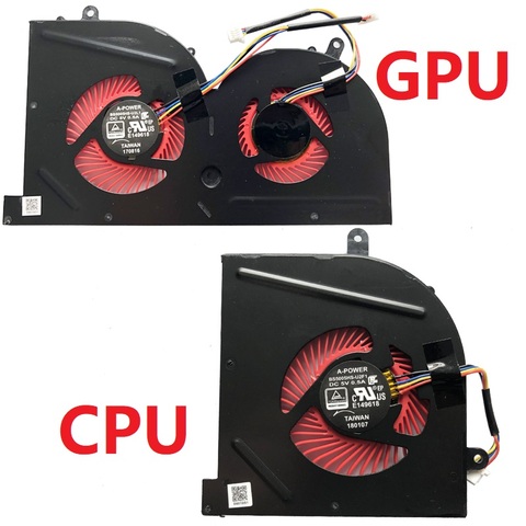 NEW Laptop cpu cooling fan for MSI GS63VR GS63 GS73 GS73VR MS-17B1 Stealth Pro CPU BS5005HS-U2F1 GPU BS5005HS-U2L1 COOLER ► Photo 1/5
