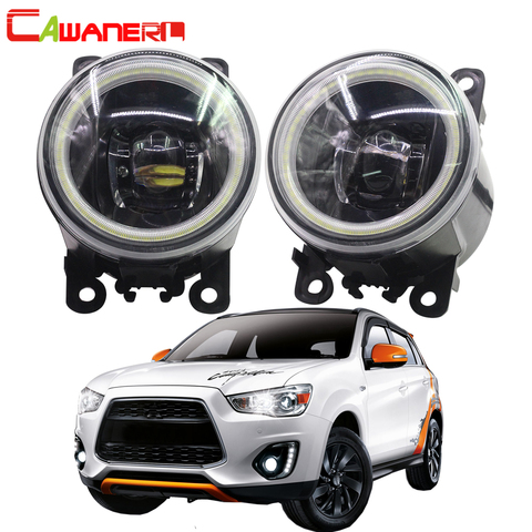 Cawanerl For Mitsubishi ASX 2013 2014 Car 4000LM LED Lamp H11 Fog Light Angel Eye DRL Daytime Running Light 12V 2 Pieces ► Photo 1/6