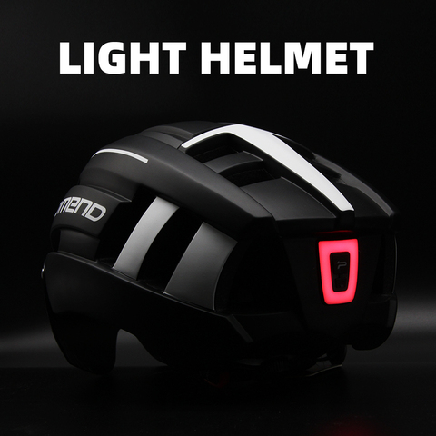 PROMEND Road MTB Bicycle Helmet LED Light With Magnetic Goggles and Taillight 58-62cm for Men Women Safe Riding Equipment ► Photo 1/6