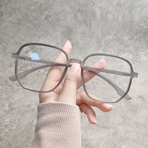 2022 Trends Anti Blue Light Oversized Glasses Computer Women Blue Blocking Gaming  Men Transparen Eyeglasses Spectacles Frame ► Photo 1/6