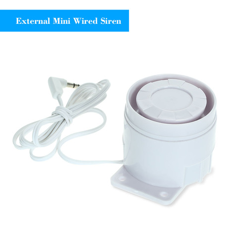 External Mini Wired Siren 110dB Prompt Alert Alarm to Anti-thief Intrusion Smoke Alarm & Gas Leakage from Home Alarm System ► Photo 1/6