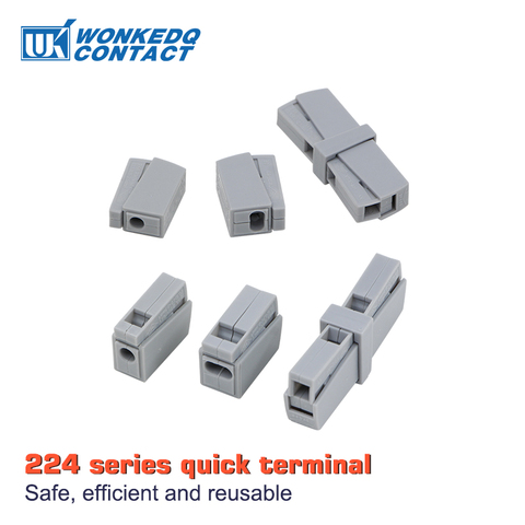 Wire Lighting Connector For 224 series Lamp Wire Cable Compact Connecting Connector Plug connector Mini Universal Terminal block ► Photo 1/6