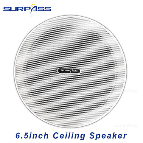 High Quality Home Loudspeaker Fashion Roof Ceiling Speakers 6.5inch Woofer Frameless Narrow Edge Shell for Kitchen Bathroom ► Photo 1/6