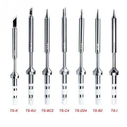 TS100 Mini Digital LCD Soldering Iron Tips Head Lead Replacement Various  Model