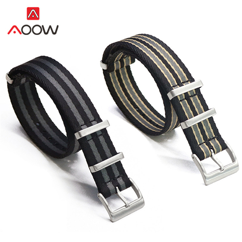 Nylon NATO Strap Zulu Band 18mm 20mm 22mm Stainless Steel Buckle Men Replacement Bracelet Watch Accessories for Omega Sea master ► Photo 1/6