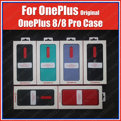 IN2010 Official Box Oneplus 8 Case Sandstone Bumper (100% Original) Oneplus 8 Pro Case Sandstone Nylon Karbon Cover ► Photo 1/6