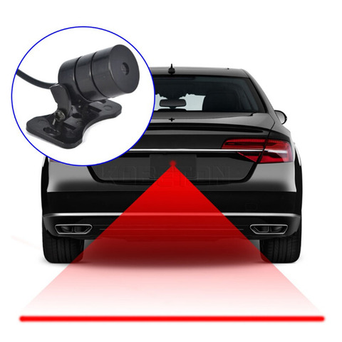 LED Car Motorcycle Laser Fog Light Anti Collision Tail Lamp Auto Moto Braking Parking Signal Warning Lamps Car fog light ► Photo 1/6