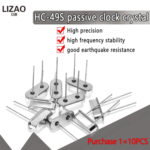 HC-49S Crystal Oscillator electronic Kit resonator ceramic quartz resonator hc-49 11.0592 Mhz 12MHz 4 6 8 12 20 Mhz 11.0592M ► Photo 1/6