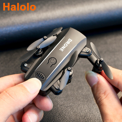 Halolo Drone RC Quadcopter Mini Drone Camera HD 1080P Wifi FPV Dron Foldable Altitude Hold RC Helicopter Selfie Drones Toy ► Photo 1/6