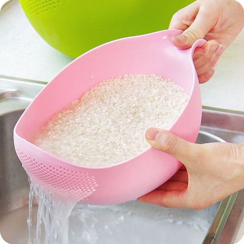 Rice Washing Filter Strainer Basket Colander Sieve Fruit Vegetable Bowl Drainer Cleaning Tools Home Kitchen Kit ► Photo 1/6