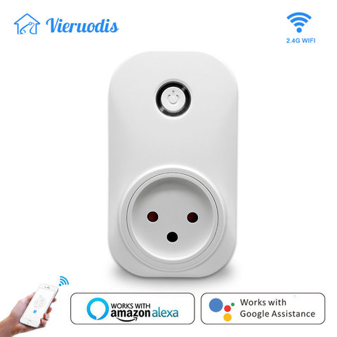 Tuya Smart Life Wifi Socket Israel Type 16A Plug App Remot Control Voice Control with Google Home Alexa Echo Timer the Devices ► Photo 1/6