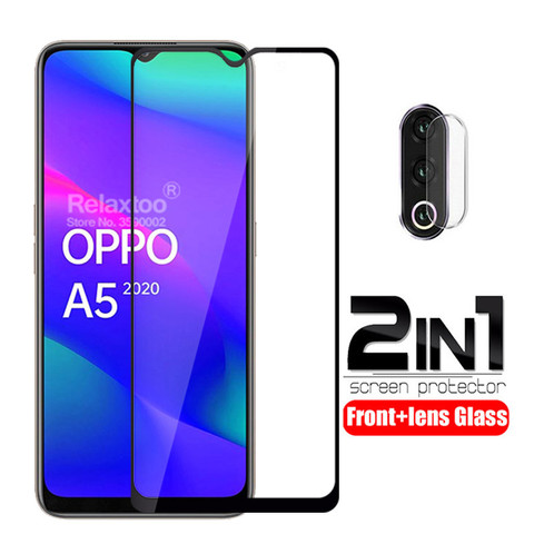 2 in 1 Camera lens protective glass For oppo a5 2022 screen protector on For oppo a9 2022 a 5 9 tempered glass Full cover Film ► Photo 1/6