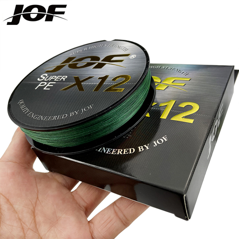 JOF Fishing Line 500M 300M 100M 12 Strands 0.147-0.40mm Strong Durable Braid PE Line 25 To 92LB For Saltwater Freshwater ► Photo 1/6