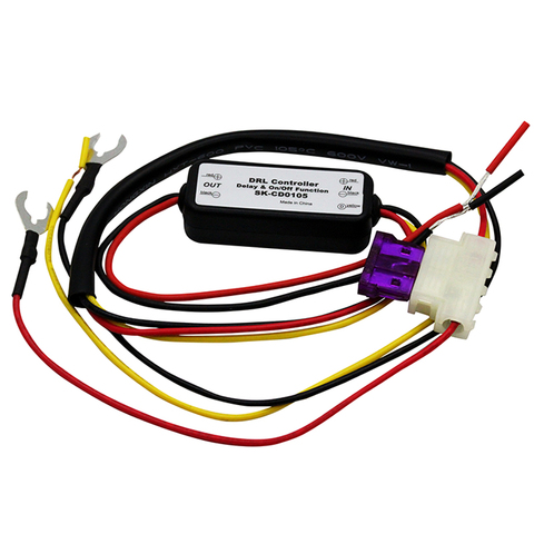 DRL Controller Auto Car LED Daytime Running Light Relay Harness Dimmer Function Delay On/Off Control 12-18V Fog Light Controller ► Photo 1/6