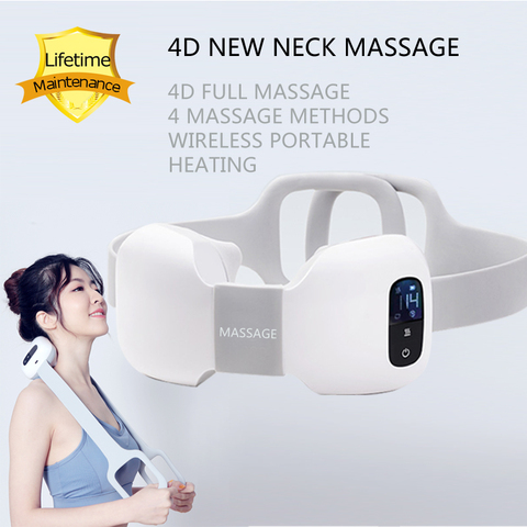 4D Smart Electric Neck Shoulder Waist Full Body Massager Heating Wireless and Portable ► Photo 1/5
