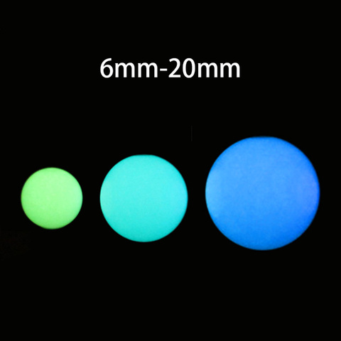 1 Pack Noctilucent Glowing Ball Beads Night Luminous Glow In The Dark Beads with Hole for DIY Locket Bracelet Halloween Jewelry ► Photo 1/6