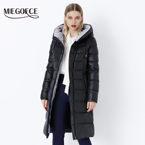 MIEGOFCE 2022 Coat Jacket Winter Women's Hooded Warm Parkas Bio Fluff Parka Coat Hight Quality Female New Winter Collection Hot ► Photo 1/6