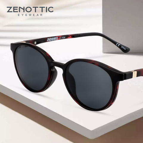 ZENOTTIC Magnetic Clip On Sunglasses Polarized Sunglasses Myopia glasses frame 2 in 1 fashion Optical Shade Prescription Eyewear ► Photo 1/6