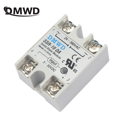 solid state relay SSR-10DA SSR-25DA SSR-40DA 10A 25A 40A actually 3-32V DC TO 24-380V AC SSR 10DA 25DA 40DA DMWD new ► Photo 1/6