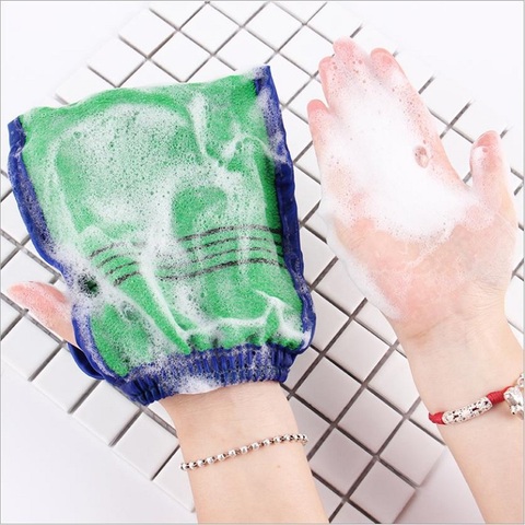 1pc Shower Spa Exfoliator Two-Sided Bath Glove Body Cleaning Skin Bath Massage Sponge Scrub Mitt Rub Dead Skin Removal Peeling ► Photo 1/6