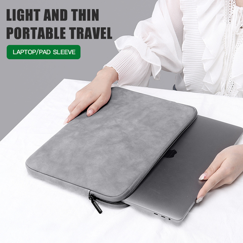 Laptop Sleeve Case 13 14 15.4 15.6 Inch HP DELL Notebook bag Carrying Bag for XiaoMi Macbook Air Pro 13.3 Shockproof cover Case ► Photo 1/6