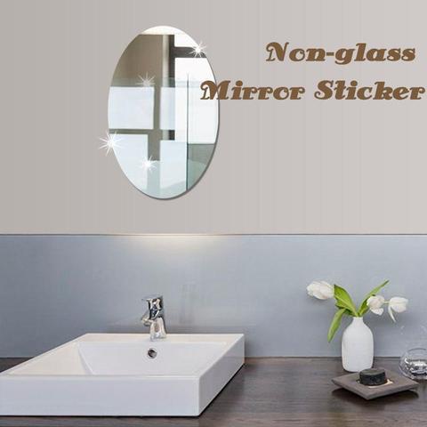 10pcs Self Adhesive Mirror Sheets Flexible Non Glass Mirrors
