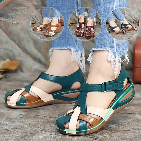 Fashion Women Sandals Waterproo Sli On Round Female  Slippers Casual Comfortable Outdoor Fashion Sunmmer Plus Size Shoes Women ► Photo 1/6