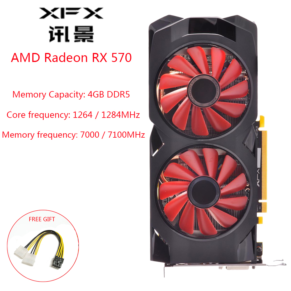 Price History Review On Xfx Amd Gpu Radeon Rx 570 4gb Ddr5 Graphics Card Amd Rx570 4gb 256 Bit Gaming Computer Video Card 4k Gaming Ow Pubg Used Card Aliexpress