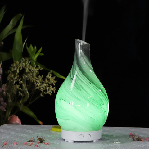 3D Glass Aromatherapy Essential Oil Diffuser 7 color Changing Night Light Mist Maker Air Humidifier For Home Office ► Photo 1/1