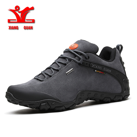 XIANGGUAN men outdoor hiking shoes slip-resistant hiking Sneaker man waterproof outdoor sports shoes high quality big size 39-48 ► Photo 1/6
