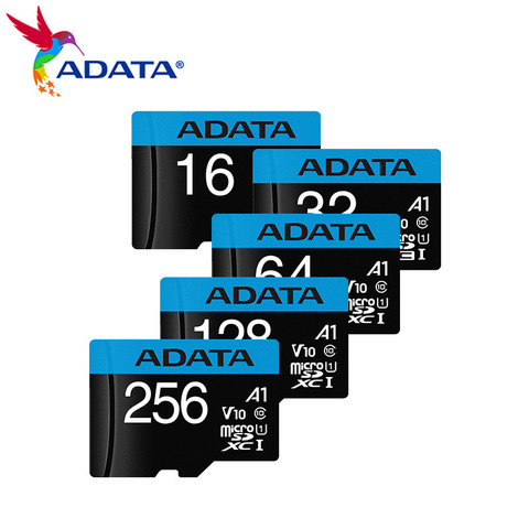 Original ADATA PREMIER microSDXC A1 64GB 128GB 256GB 16GB 32GB SDHC C10 UHS-I TF Card Flash Card With Adapter ► Photo 1/6