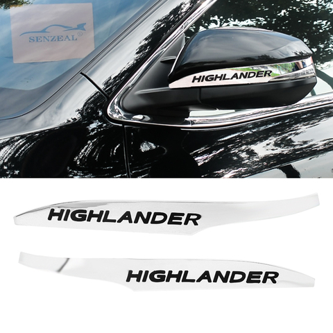 Senzeal ABS Chrome Rear Window Wiper Cover Trim Decorate for Toyota Highlander 2015 2016 2017 2018 2019