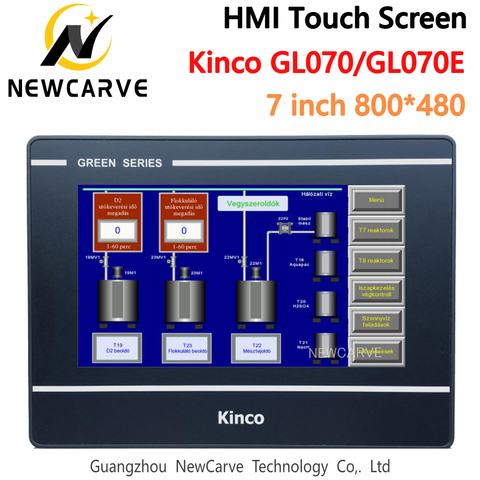 Kinco GL070 GL070E Ethernet Host HMI Touch Screen 7 Inch 800*480 Human Machine Interface Replace MT4434TE MT4414TE Newcarve ► Photo 1/4