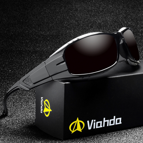 VIAHDA NEW Polarized Sunglasses Men Brand Design  Mirror Sport Luxury Vintage Male Sun Glasses For Men Driver Shades Oculos ► Photo 1/6