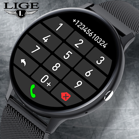 LIGE 2022 Bluetooth Answer Call Smart Watch Men Full Touch Dial Call Fitness Tracker IP67 Waterproof 4G ROM Smartwatch for women ► Photo 1/6