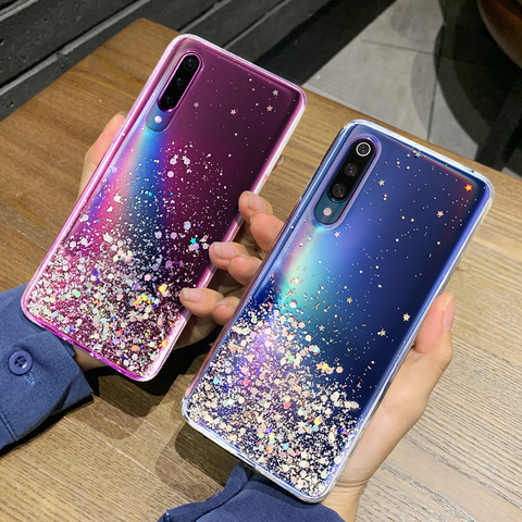 Bling Case For XiaoMi Mi 9 9T Pro 8 Lite SE Mi A1 A2 A3 Pocohone F1 X2 RedMi Note 8T 8 Pro 7 7A 6 6A K20 Glitter Star TPU Cover ► Photo 1/6