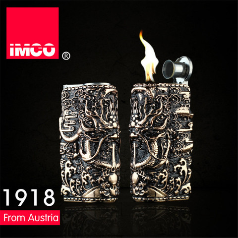 IMCO Genuine Lighter Retro 3D Relief Dragon Gasoline Kerosene Lighter Original Cigarette Lighter Cigar Fire Petrol Lighters ► Photo 1/5