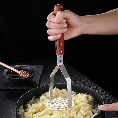 Stainless Steel Hand Potato Masher For Smooth Mashed Potatoes Press Crusher  Puree Juice Maker Kitchen Fruit