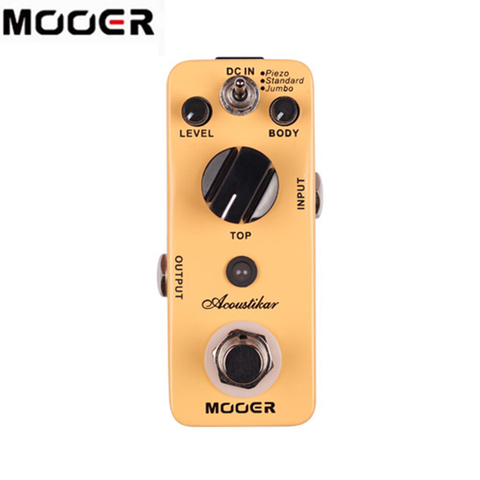 MOOER Acoustikar Acoustic Guitar Simulator Effect Pedal True Bypass Full Metal Shell 3 Modes (Piezo/Standard/Jumbo) ► Photo 1/5