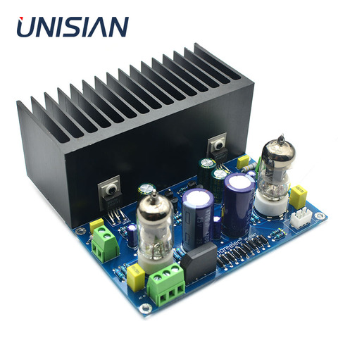 UNISIAN HIF vacuum tube amplifier board 25W  6J1+LM1875 electronic valve amplifiers ac18v DIY kit  Finished prodcut for preamp ► Photo 1/6