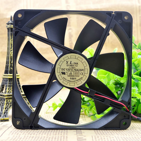 D14BH-12 135mm cooling fan 135X135X25mm 4-wire PWM 2500RPM DC 12V 0.35A For Yate Loon mute computer chaasis cpu cooling fan ► Photo 1/5