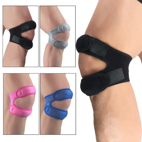 1pc Knee Support Pad Wrap Sleeve Nylon Neoprene Adjustable Breathable Anti Bump Outdoor Fitness Sportswear Leg Protector ► Photo 1/6