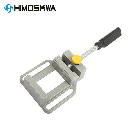 Quick Tongs Aluminum Silver color Alloy Vice For Electric Drill Stand 8010 Tongs Mini Home Use Flat Tongs Bench Vise ► Photo 1/6