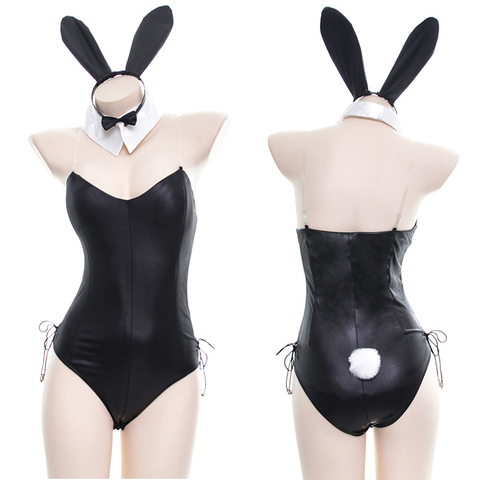 Sexy Cute Bunny Girl Faux Leather Material Rabbit Woman Set de buena  calidad se puede usar para Comic Show Kawaii Cosplay Bunny Costume Tan  Jianjun unisex