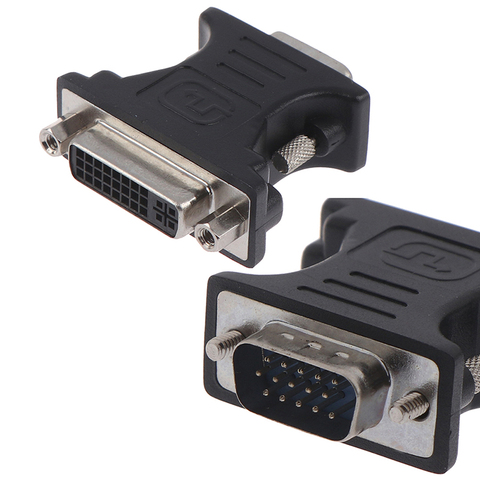 ALLOYSEED 24 + 5Pin DVI Female to 15Pin VGA Male Cable Extender Adapter Converter Cable Connector For HDTV CRT Monitor Projector ► Photo 1/6