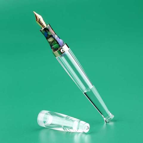 Moonman S5 Transparent Clear Fountain Pen Resin Eyedrop Ink Pen EF/F Nib Stationery Office school supplies writing Gift ► Photo 1/6